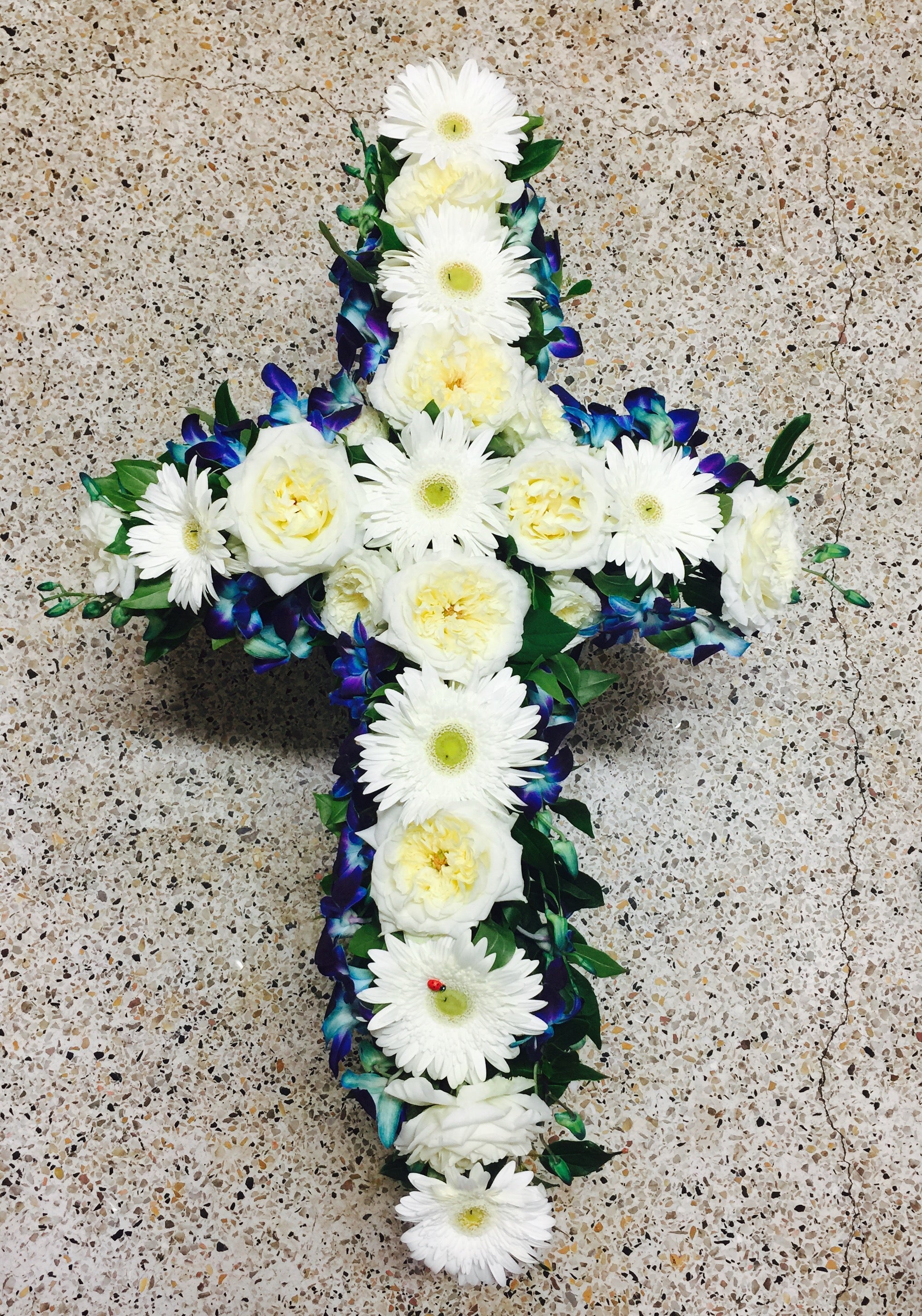 Cross Funeral Wreath