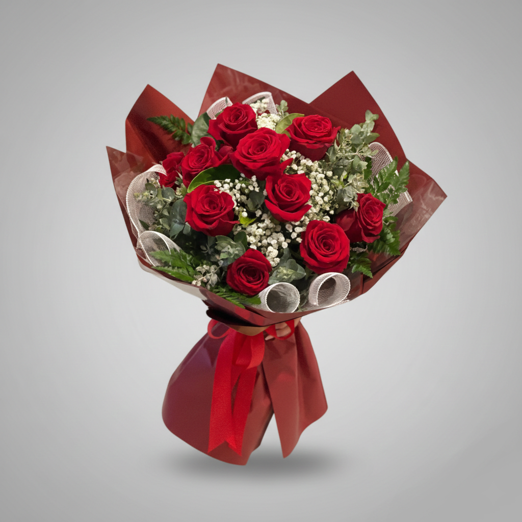 Heartbeat: The Romantic Red Rose Bouquet