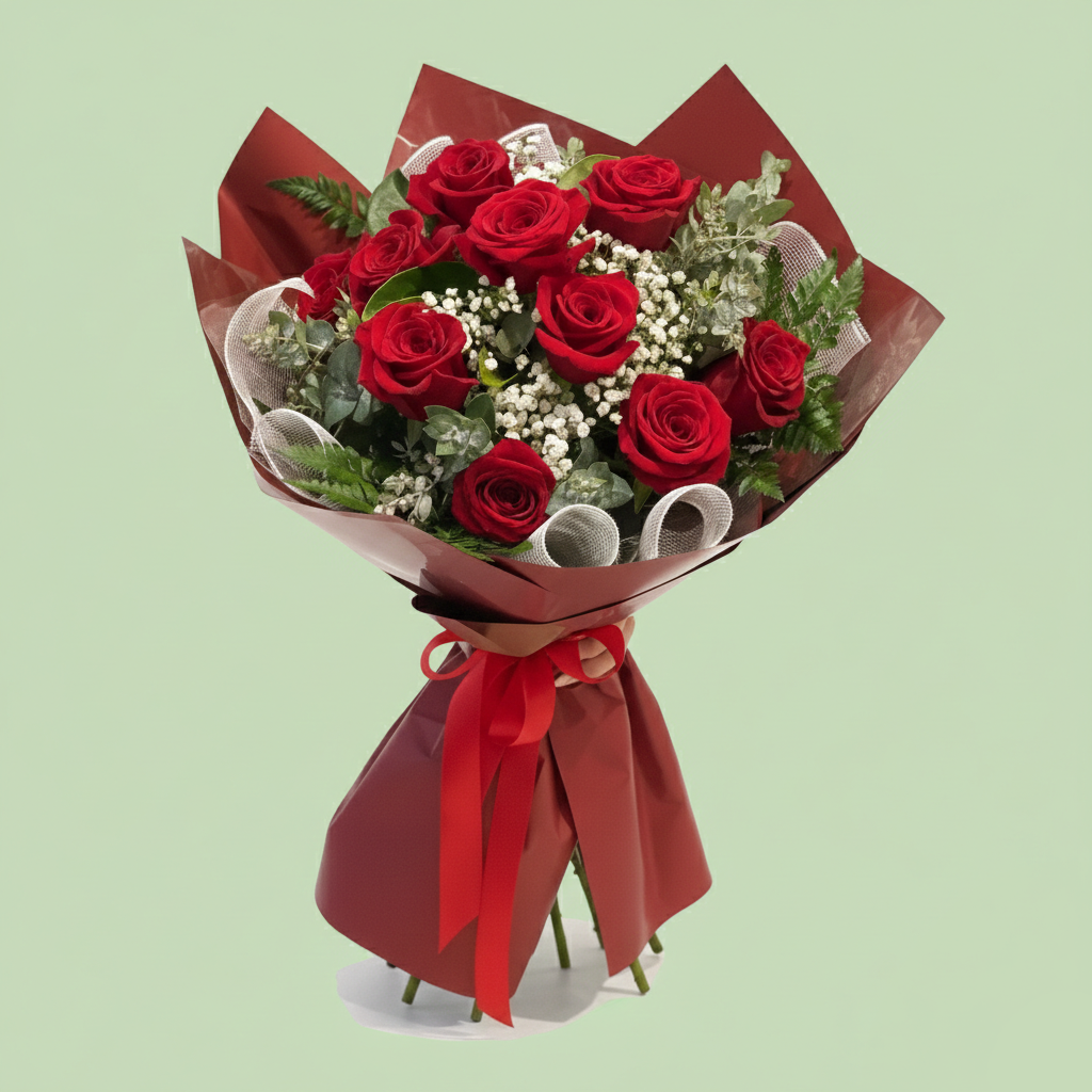 Heartbeat: The Romantic Red Rose Bouquet
