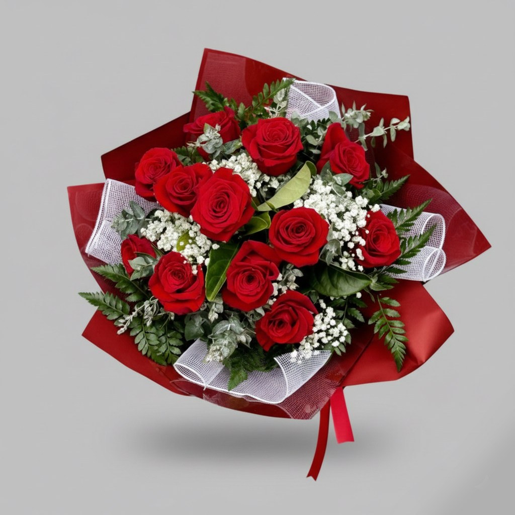 Heartbeat: The Romantic Red Rose Bouquet