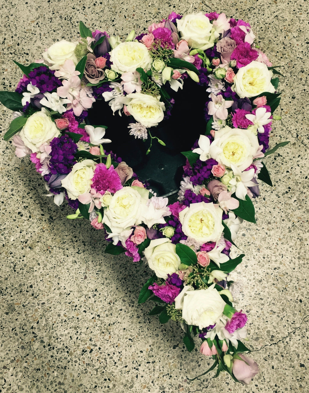 Heart Funeral Wreath