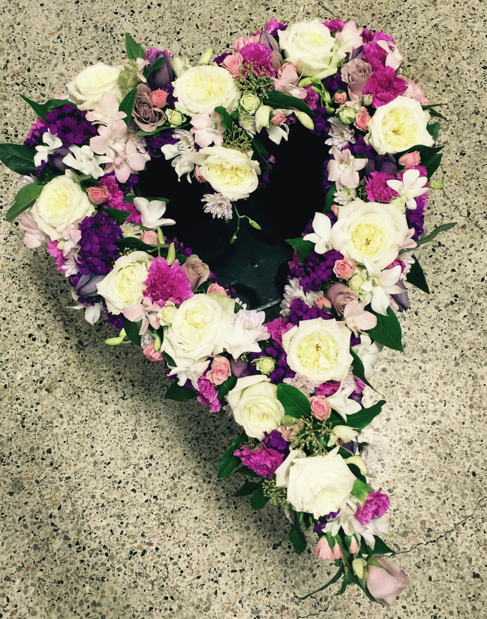 Heart Funeral Wreath
