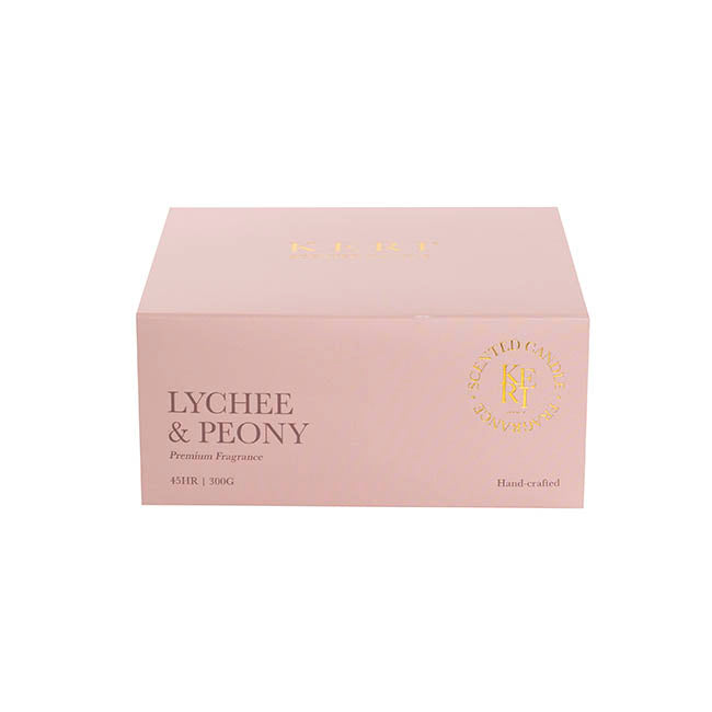 Scented Candle Indulgence 3-Wick Lychee & Peony 300g