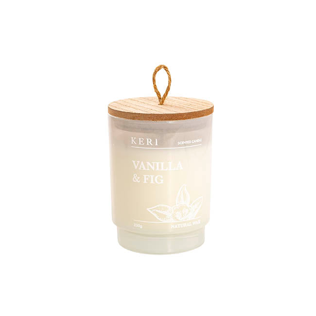 Scented Candle Verde Jar Vanilla & Fig (8x10.5cmH) 230g