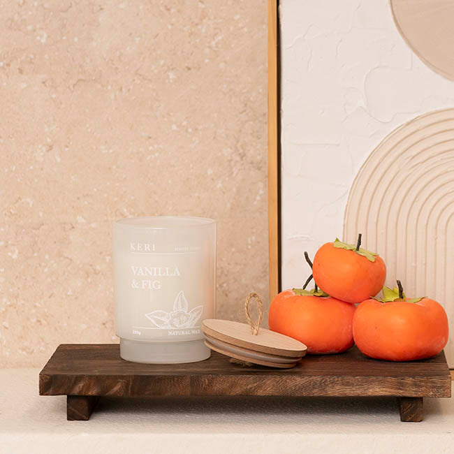 Scented Candle Verde Jar Vanilla & Fig (8x10.5cmH) 230g