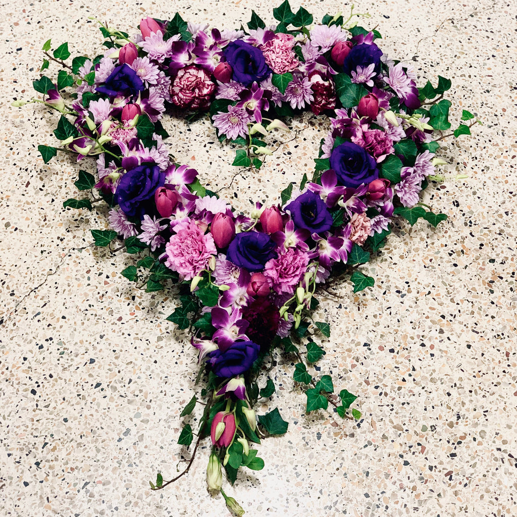 Heart Funeral Wreath