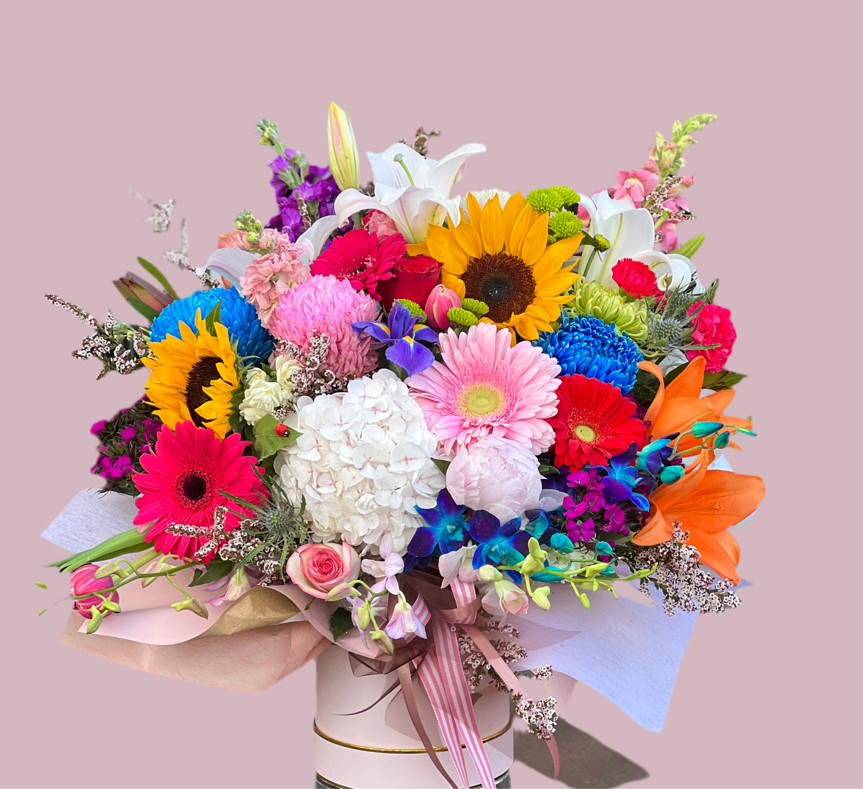 Botanical Blooms Grand Hat Box