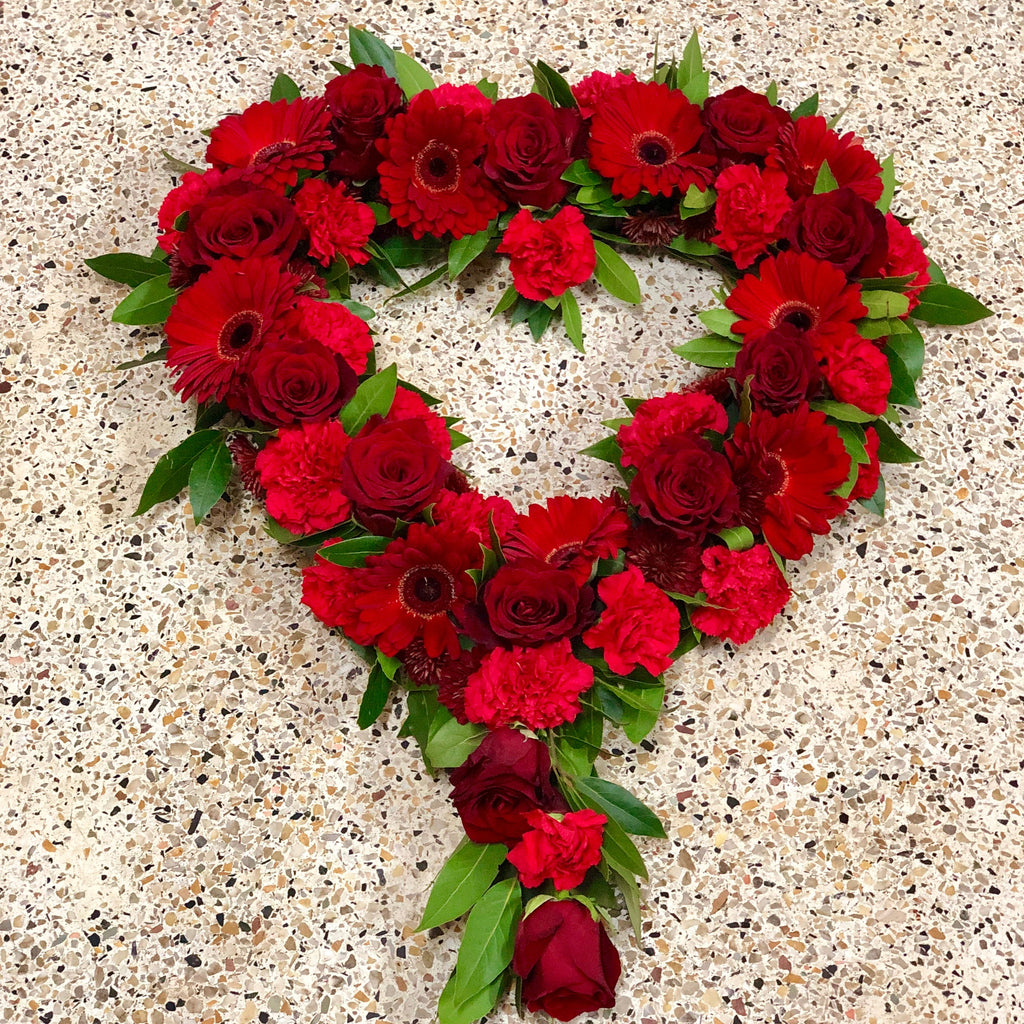 Heart Funeral Wreath