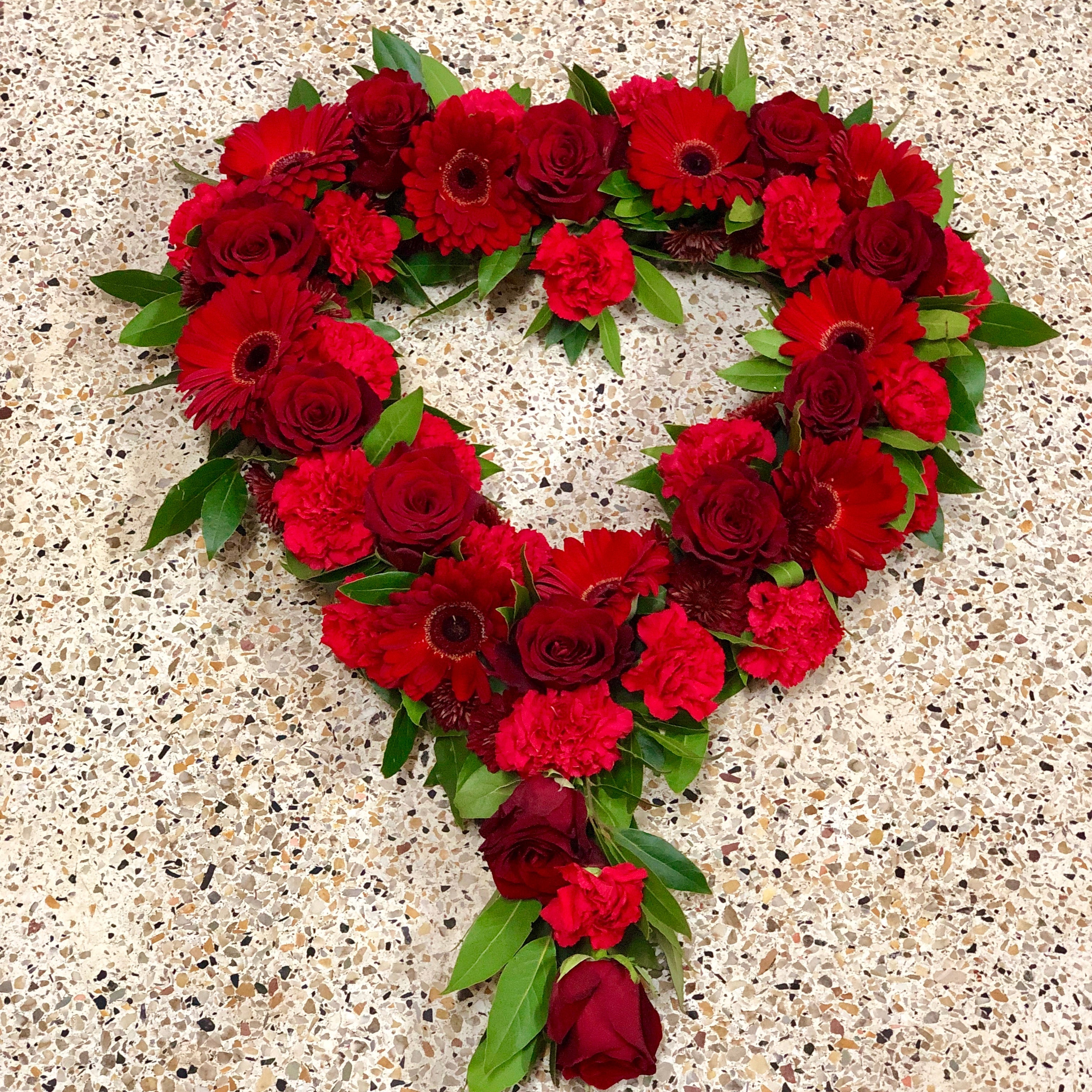 Heart Funeral Wreath