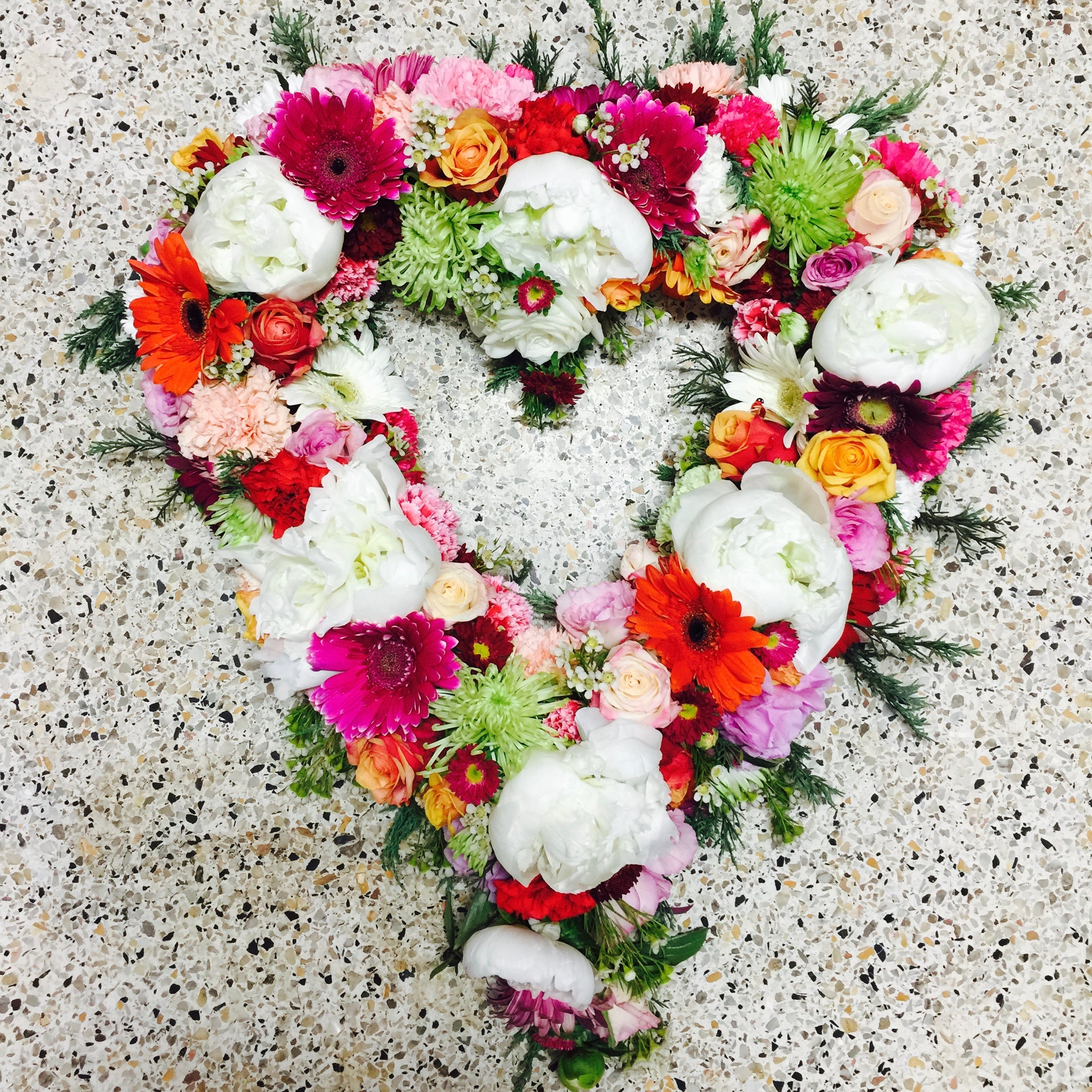 Heart Funeral Wreath