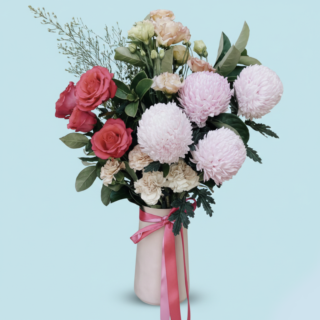 Blush Harmony The Pink Ceramic Vase