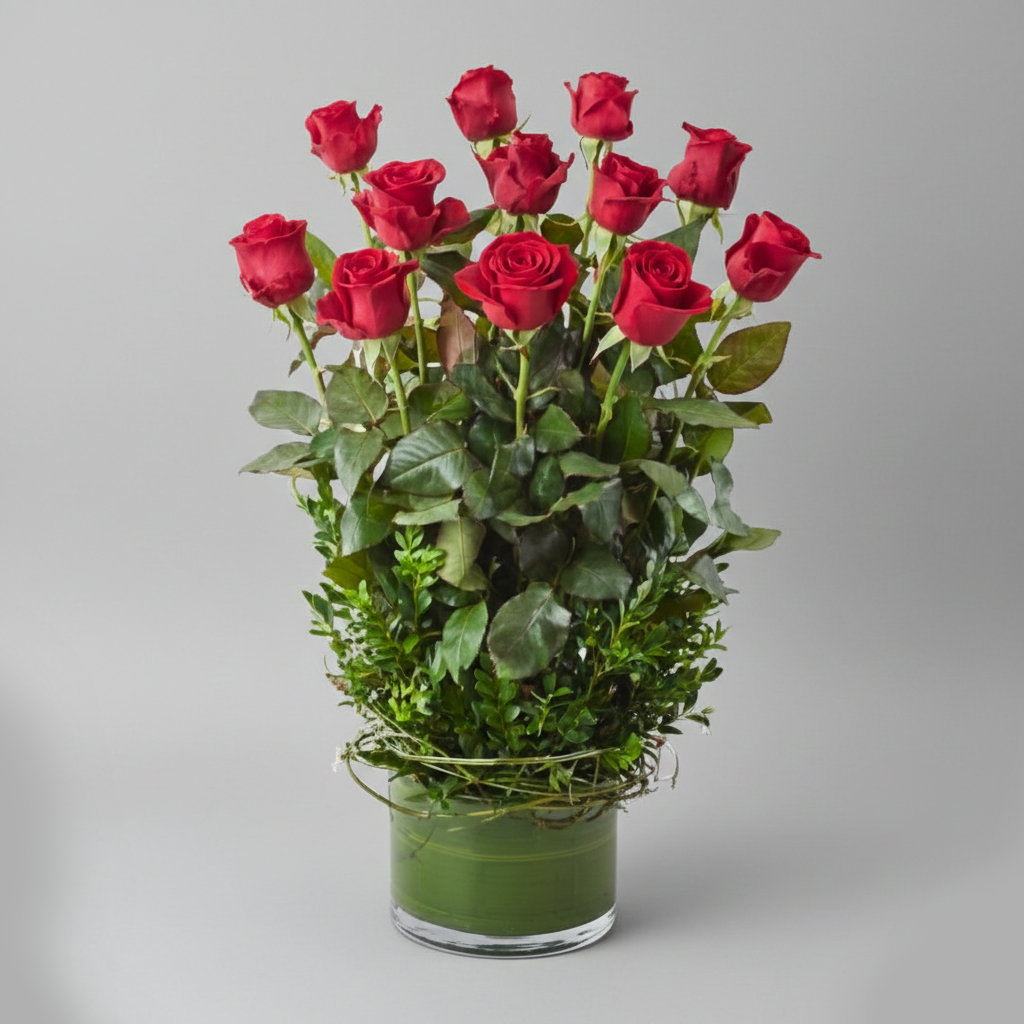 Crimson Classic: The Dozen Red Roses