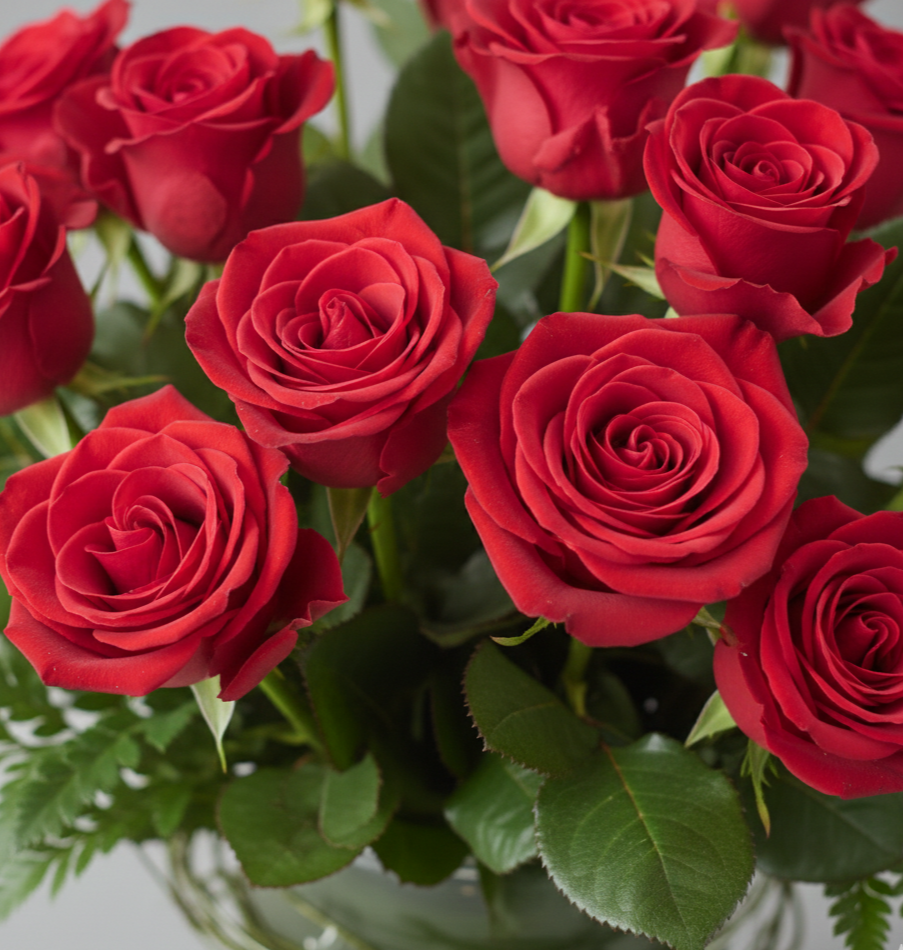 Crimson Classic: The Dozen Red Roses
