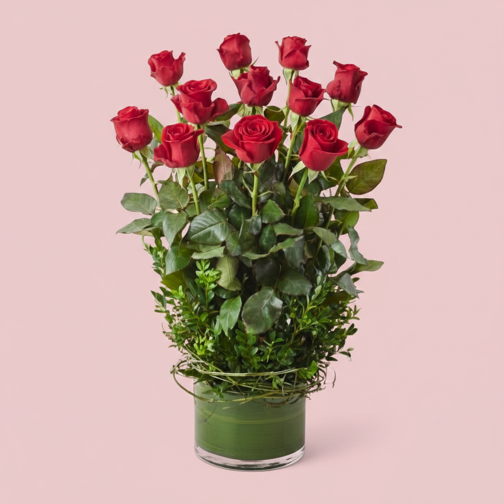 Crimson Classic: The Dozen Red Roses