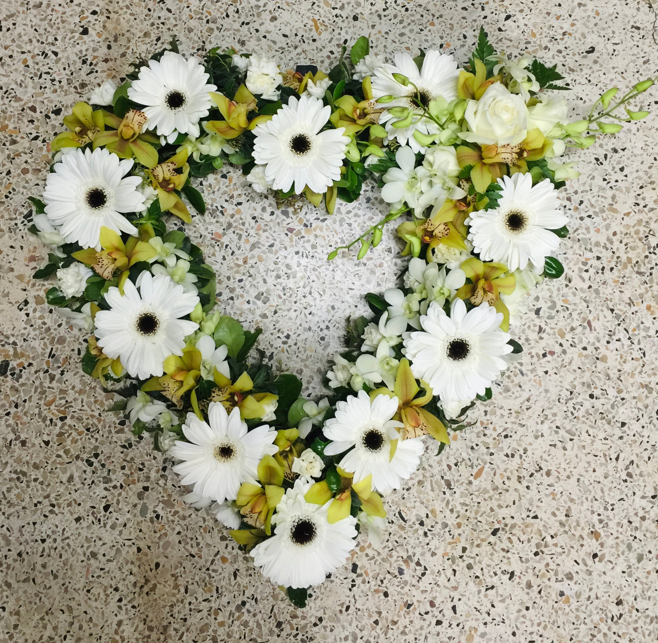 Heart Funeral Wreath