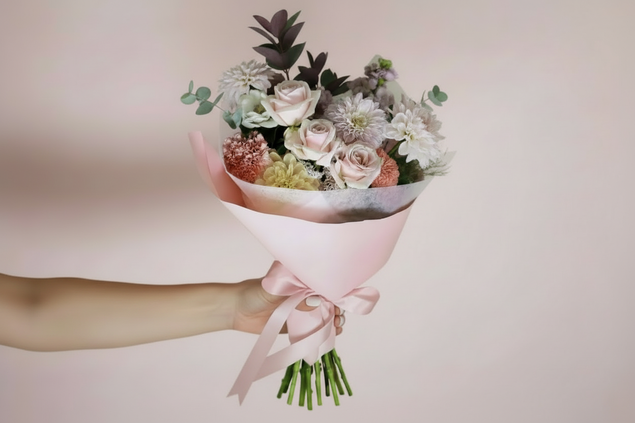 Pastel Poetry: The Signature Pink Seasonal Bouquet