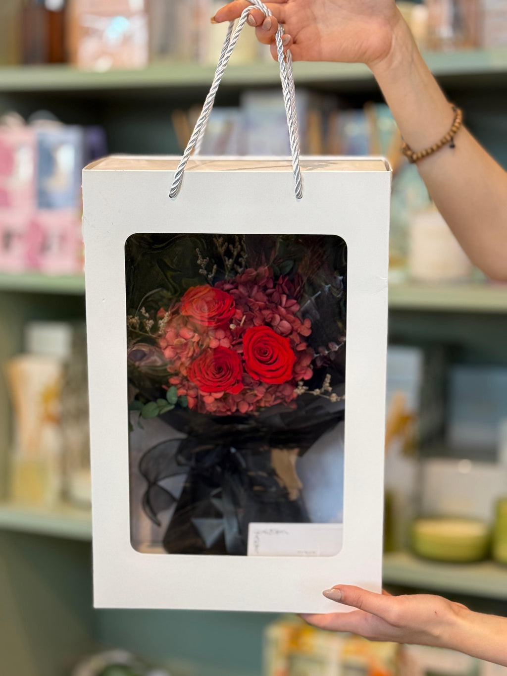 Window Box Bouquet Black