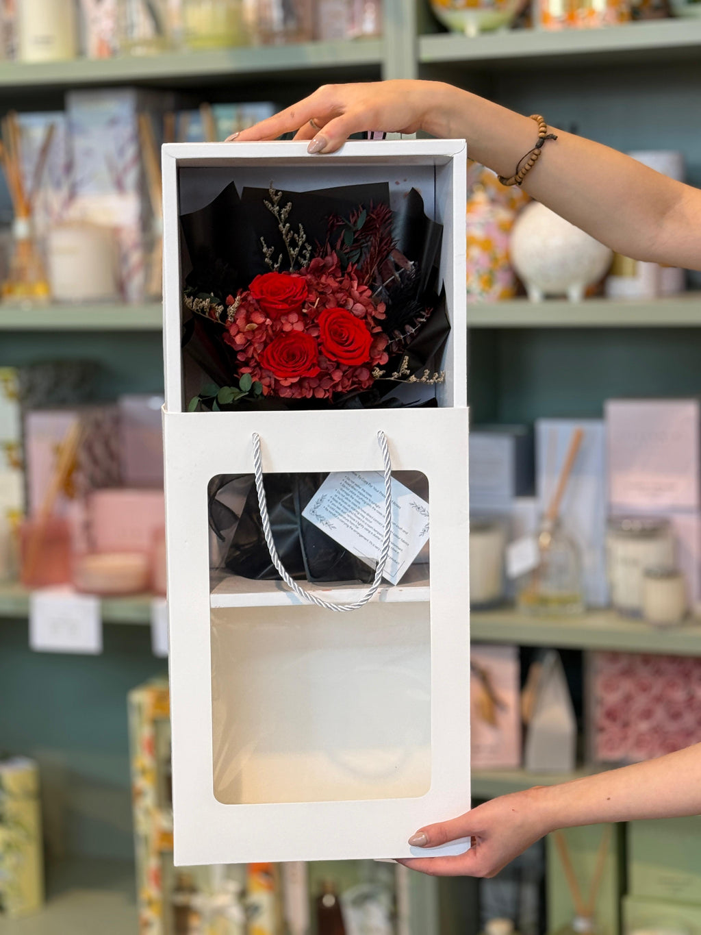 Window Box Bouquet Black